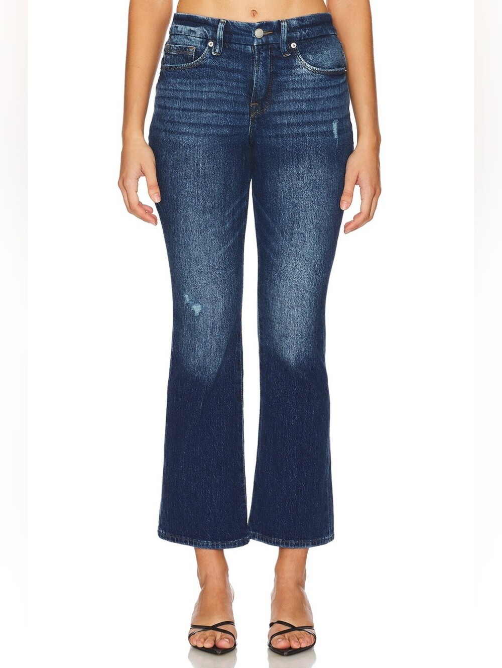 Good American Good Petite Bootcut Blue Jeans NEW